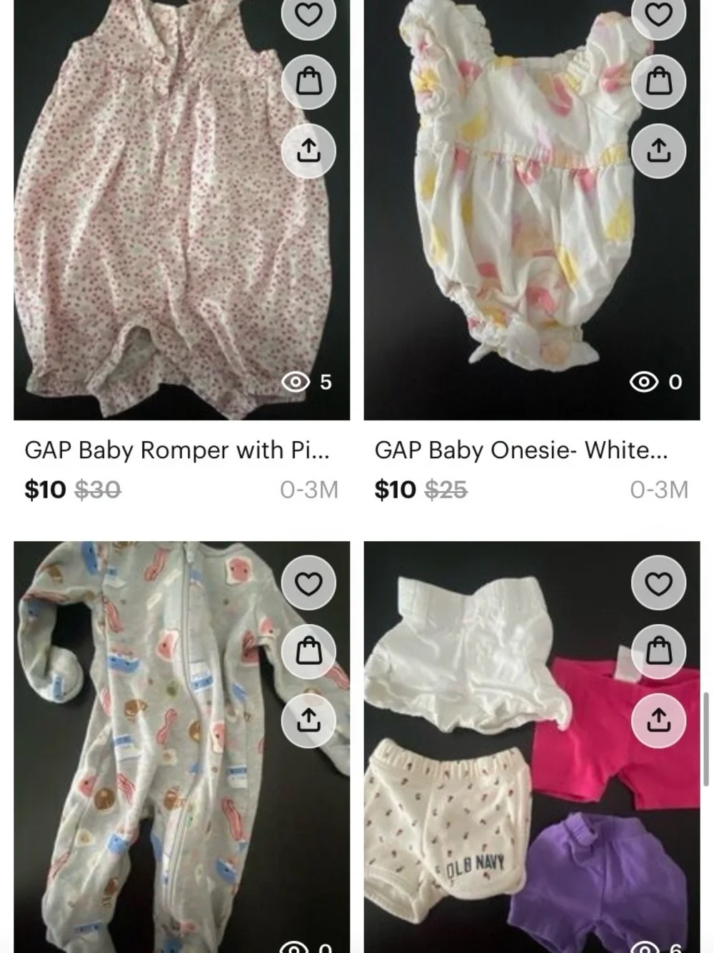 0-3 Month Large Bundle of Baby Girl Clothing